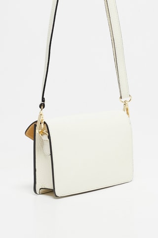 Sac bandoulière en cuir Roxane - Blanc