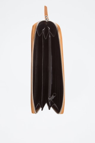 Portefeuille en cuir Mony - Camel