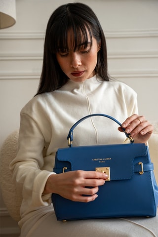 Sac à main en cuir Swang - Bleu