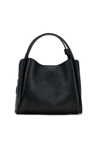 Sac à main en cuir Justina - Noir