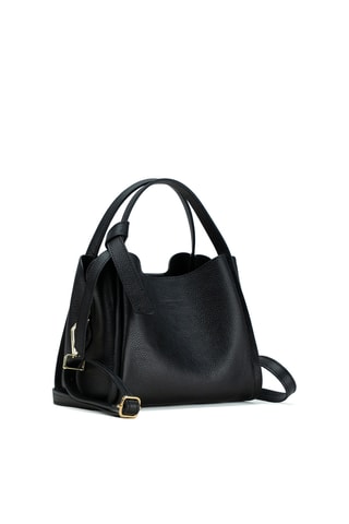 Sac à main en cuir Justina - Noir