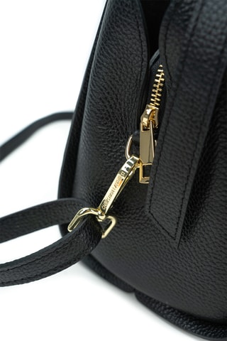 Sac à main en cuir Justina - Noir