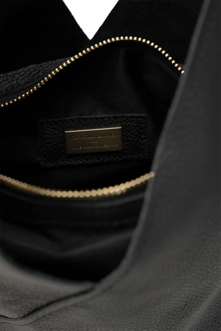 Sac porté épaule en cuir Celiah - Noir
