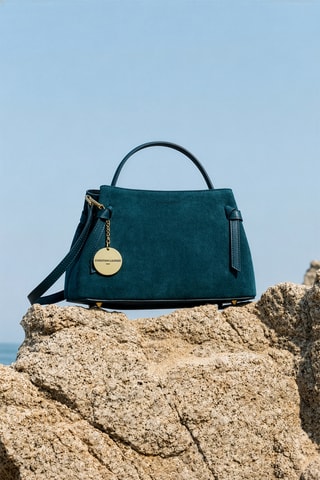 Sac à main en cuir Ada - Bleu