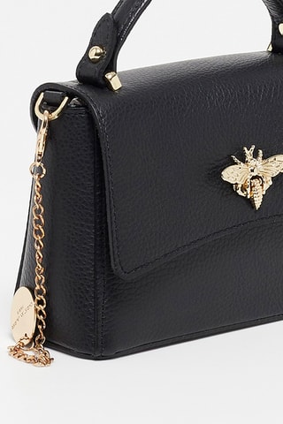 Sac bandoulière en cuir  Mathilde - Noir