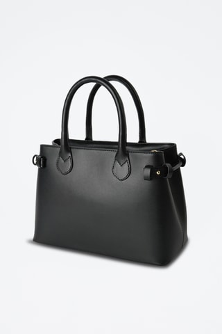 Sac à main en cuir Mini Anita - Noir
