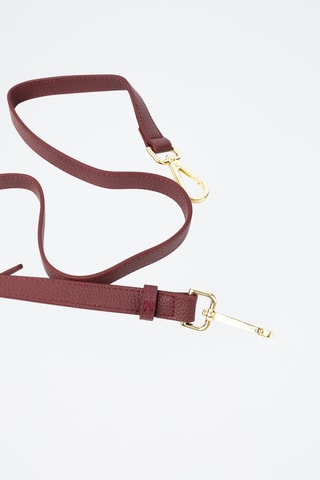 Sac à main en cuir Nya - Bordeaux