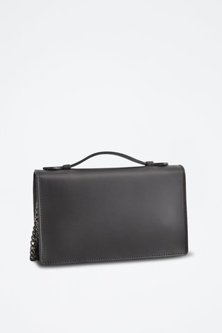 Sac bandoulière en cuir Stacy - Noir