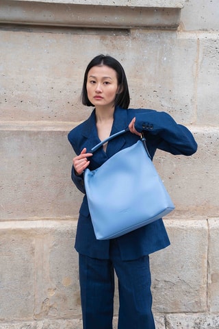 Sac porté épaule en cuir Orient - Vert