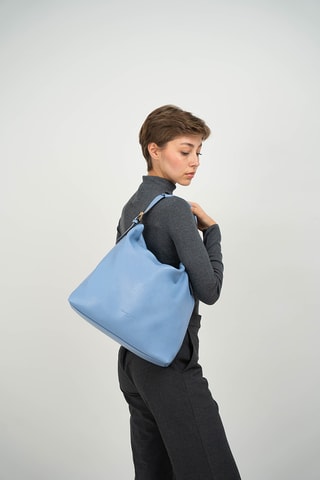 Sac porté épaule en cuir Orient - Vert
