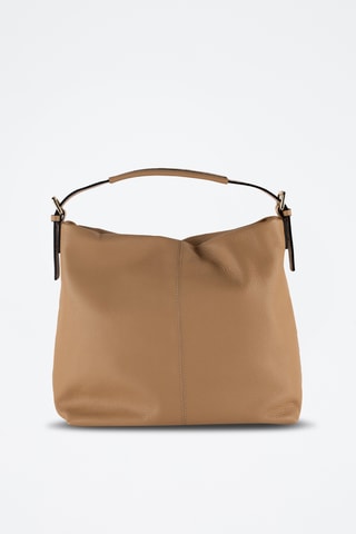 Sac porté épaule en cuir Orient - Orange