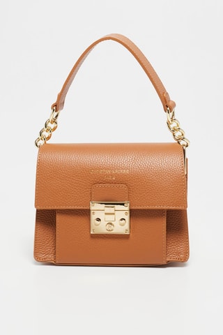 Sac bandoulière en cuir Adriana - Camel
