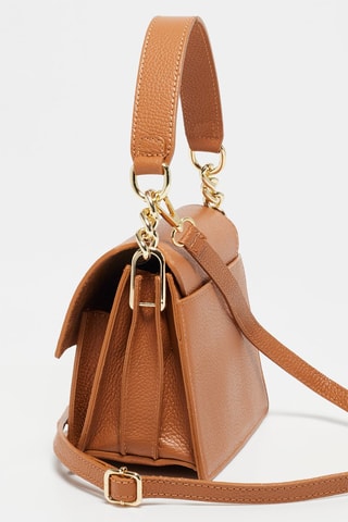 Sac bandoulière en cuir Adriana - Camel
