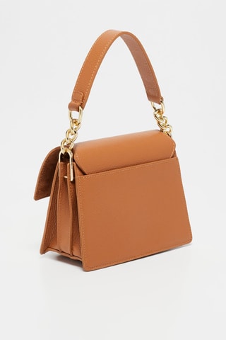Sac bandoulière en cuir Adriana - Camel