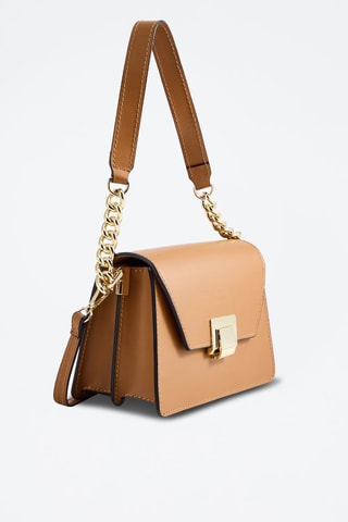 Sac bandoulière en cuir Ava - Camel