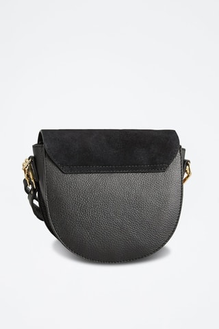 Sac bandoulière en nubuck Lexa - Noir