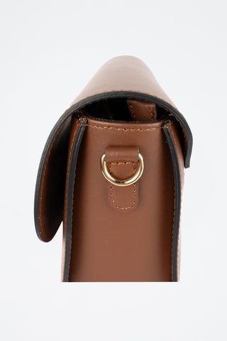 Sac porté épaule en cuir Roma - Marron
