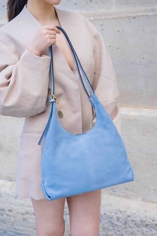 Sac porté épaule en cuir Sierra - Vert