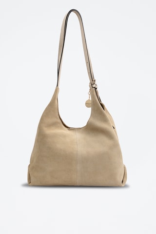 Sac porté épaule en cuir Sierra - Blanc