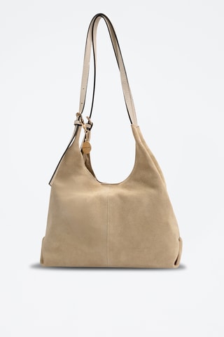 Sac porté épaule en cuir Sierra - Blanc