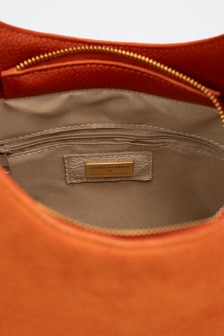 Sac porté épaule en cuir Calma - Orange