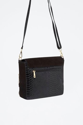 Sac bandoulière en cuir Acil - Noir