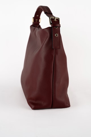 Sac porté épaule en cuir Orient - Bordeaux