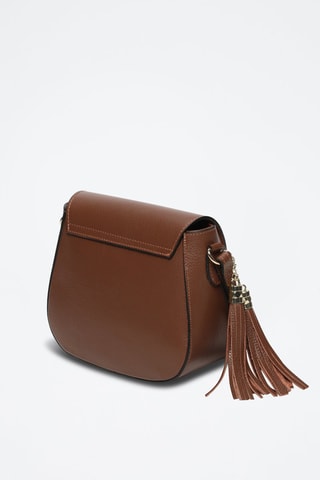 Sac bandoulière en cuir Ina - Marron