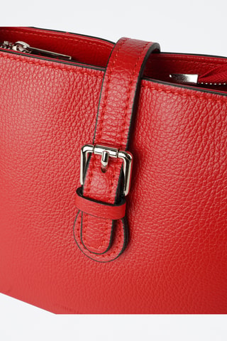 Sac à main en cuir Erya - Rouge