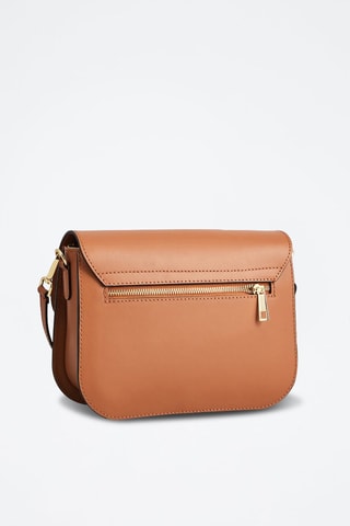 Sac porté épaule en cuir Roma - Camel
