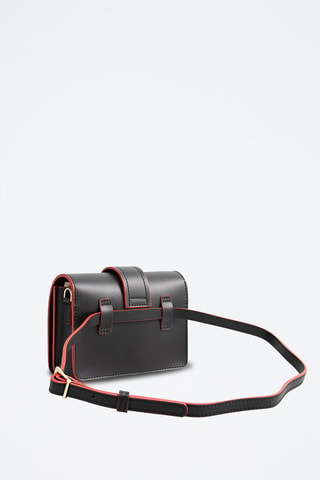 Sac bandoulière en cuir Tory - Noir