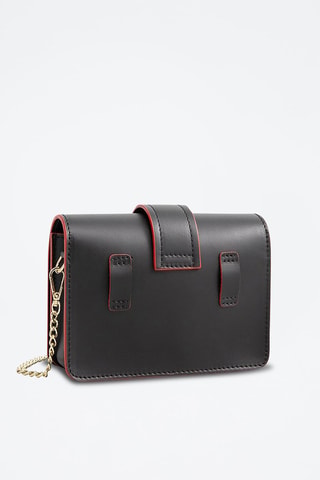 Sac bandoulière en cuir Tory - Noir