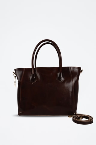 Cabas en cuir Aurora - Marron