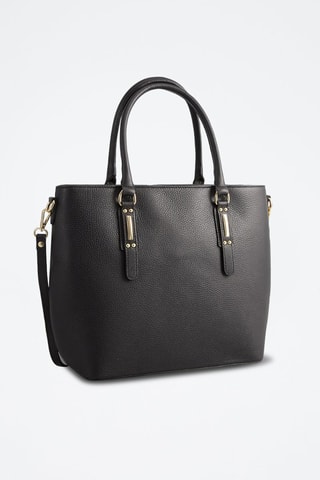 Sac à main en cuir Aya - Noir