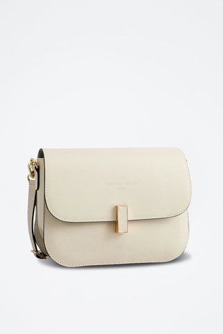 Sac porté épaule en cuir Roma - Beige