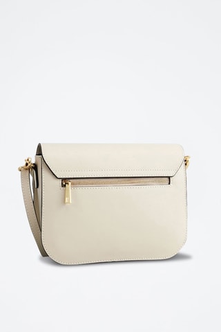 Sac porté épaule en cuir Roma - Beige