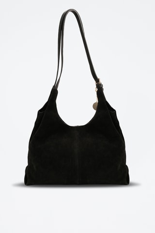 Sac porté épaule en cuir Sierra - Noir