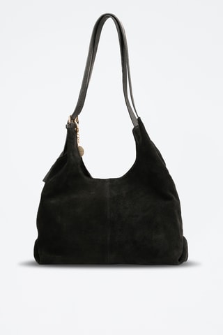 Sac porté épaule en cuir Sierra - Noir