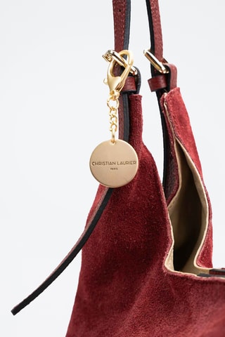 Sac porté épaule en cuir Sierra - Bordeaux