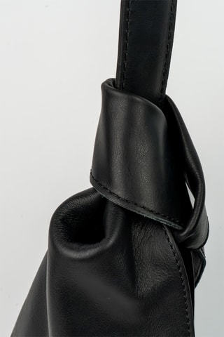 Sac porté épaule en cuir Halo - Noir