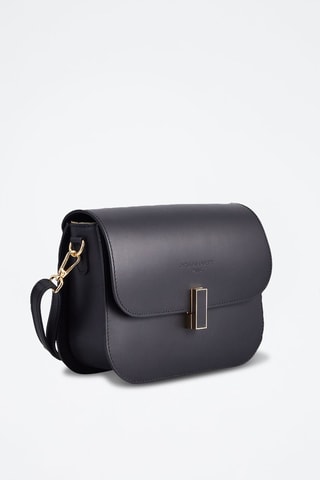 Sac porté épaule en cuir Roma - Noir