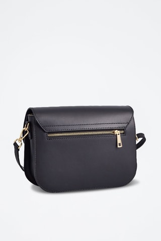Sac porté épaule en cuir Roma - Noir