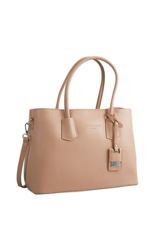 Sac à main en cuir Pia - Taupe