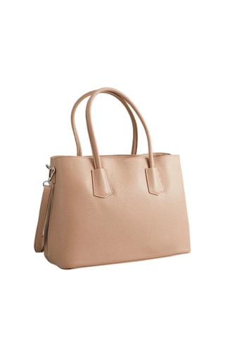 Sac à main en cuir Pia - Taupe