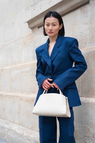 Sac à main en cuir Horizon - Blanc