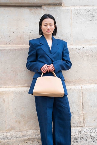 Sac à main en cuir Horizon - Orange