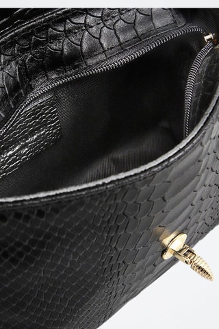 Sac bandoulière en cuir Hera - Noir