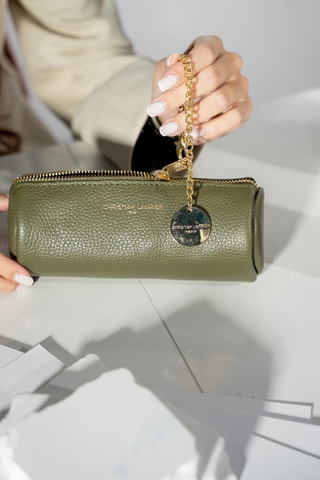 Trousse en cuir Lanae - Vert