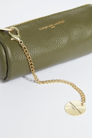 Trousse en cuir Lanae - Vert