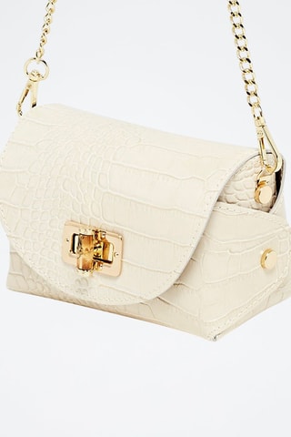 Pochette en cuir Etienne - Beige